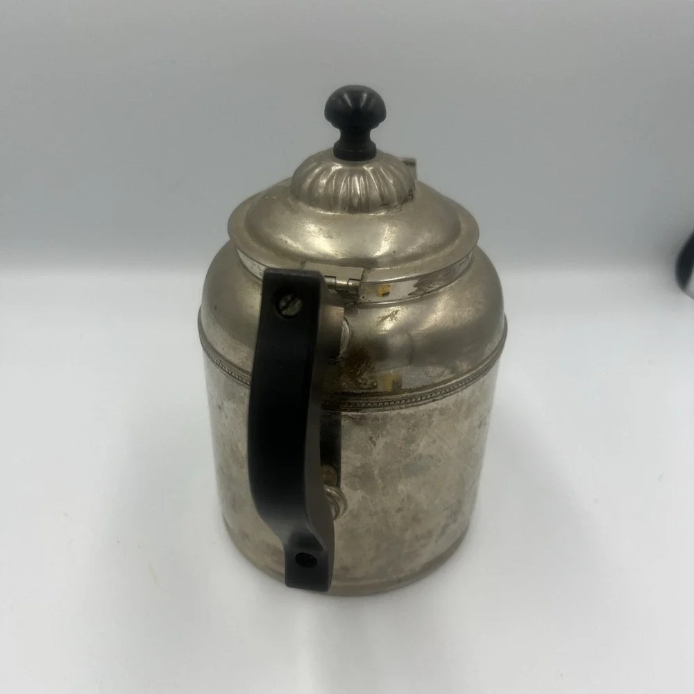 Manning‎ & Bowman Co Antique Brass, Copper & Silver Coffee Pot